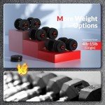 Adjustable 4-in-1 Dumbbell Set with Weights