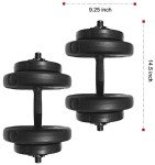 BalanceFrom Go Fit 18.1 kg Adjustable Dumbbells