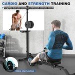 Foldable 2-in-1 Rowing and Cable Machine