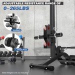 Foldable 2-in-1 Rowing and Cable Machine
