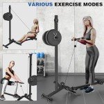 Foldable 2-in-1 Rowing and Cable Machine