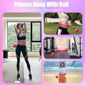 ZIBTREK Infinity Weighted Exercise Hoop for Adults