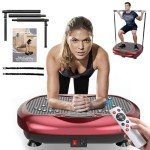 Vibration Plate Exercise Machine with Resistance Bands