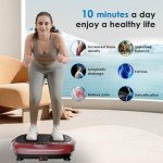 Vibration Plate Exercise Machine with Resistance Bands