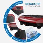 Vibration Plate Exercise Machine with Resistance Bands