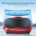 Vibration Plate Exercise Machine with Resistance Bands