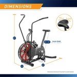 Marcy Air Resistance Fan Exercise Bike – Red/Black