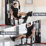 Versatile Home Gym with Pulley System & Resistance