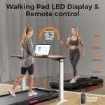 Portable Under Desk Treadmill with Handle Bar