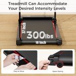 Portable Under Desk Treadmill with Handle Bar