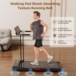 Portable Foldable Treadmill with Handle for Home