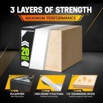 Yes4All 3-in-1 Soft Foam Plyo Box