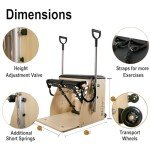 EchoMe Pilates Chair with Handles and Split-Pedals