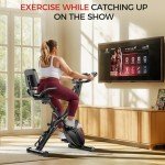 Pleny 5-in-1 Folding Exercise Bike for Home Gym
