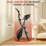 Pleny 5-in-1 Folding Exercise Bike for Home Gym