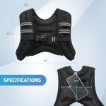 ZELUS Adjustable Weighted Vest for Workouts & Running
