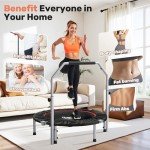 BCAN Adjustable Mini Trampoline for Indoor Fitness