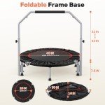BCAN Adjustable Mini Trampoline for Indoor Fitness