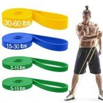 WSAKOUE Pull Up Bands Set for Strength Training