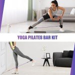 Adjustable Pilates Bar Kit with Resistance Bands