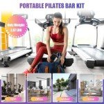 Adjustable Pilates Bar Kit with Resistance Bands