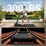 LONTEK 3.0HP Folding Treadmill with Heart Rate Sensor