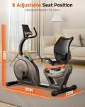 Niceday Magnetic Recumbent Bike with Smart APP