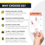 Wall Pilates Workout Cards for Women - 58 Exercises