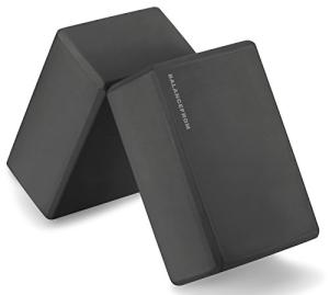 Set of 2 High Density Yoga Blocks - Black