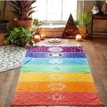 OYEFLY Rainbow Chakra Yoga Mat and Cover Set