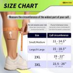 Calf Compression Sleeves for Varicose Veins & Pain Relief