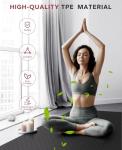 HAPBEAR Extra Wide Non-Slip Yoga Mat with Bands