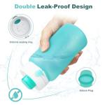 Collapsible 19oz Silicone Water Bottle - Light Green