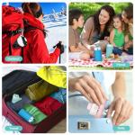 Collapsible 19oz Silicone Water Bottle - Light Green