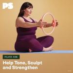 POPSUGAR 15" Pilates Ring - Dual-Grip Fitness Tool