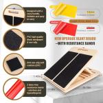 Adjustable Wooden Slant Board for Calf Stretching