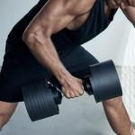 Adjustable NÜOBELL Dumbbell Set, 5-80 LB Pair