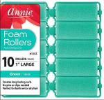Annie Classic Foam Rollers - 10 Pack Green