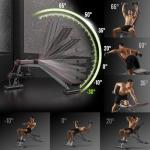 FitinOne Adjustable Weight Bench for Home Gym