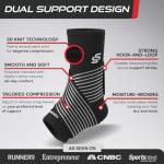 Adjustable Ankle Brace for Sprains and Pain Relief