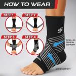 Adjustable Ankle Brace for Sprains and Pain Relief