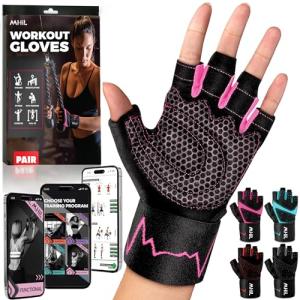 Breathable Workout Gloves for Women with Grip Support