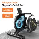 Foldable Magnetic Rowing Machine with 16 Resistance Levels