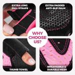 Breathable Workout Gloves for Women with Grip Support