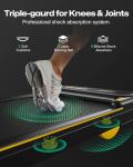 UREVO 2-in-1 Folding Treadmill with LED Display