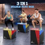 3-in-1 Foam Plyo Jump Box for Home Gym