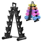 5 Tier A-Frame Dumbbell Rack for Home Gym