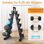 5 Tier A-Frame Dumbbell Rack for Home Gym