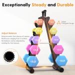 5 Tier A-Frame Dumbbell Rack for Home Gym