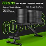 Foldable Adjustable Weight Bench for Home Workouts